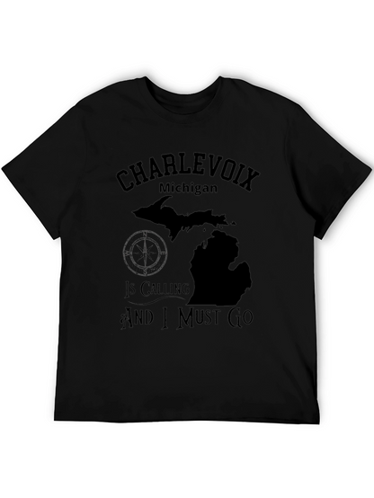 Charlevoix Michigan Calling T-Shirt