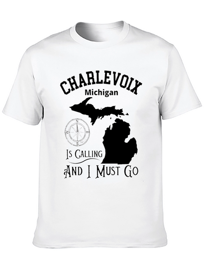 Charlevoix Michigan Calling T-Shirt