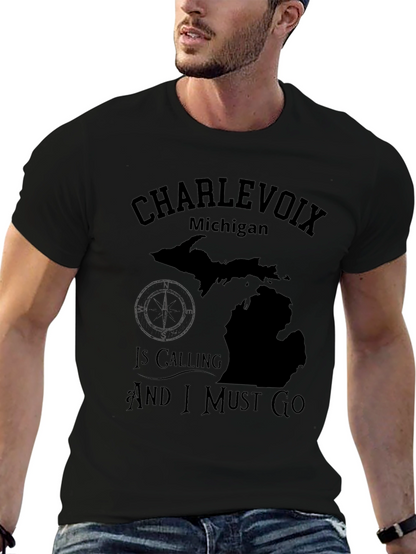 Charlevoix Michigan Calling T-Shirt