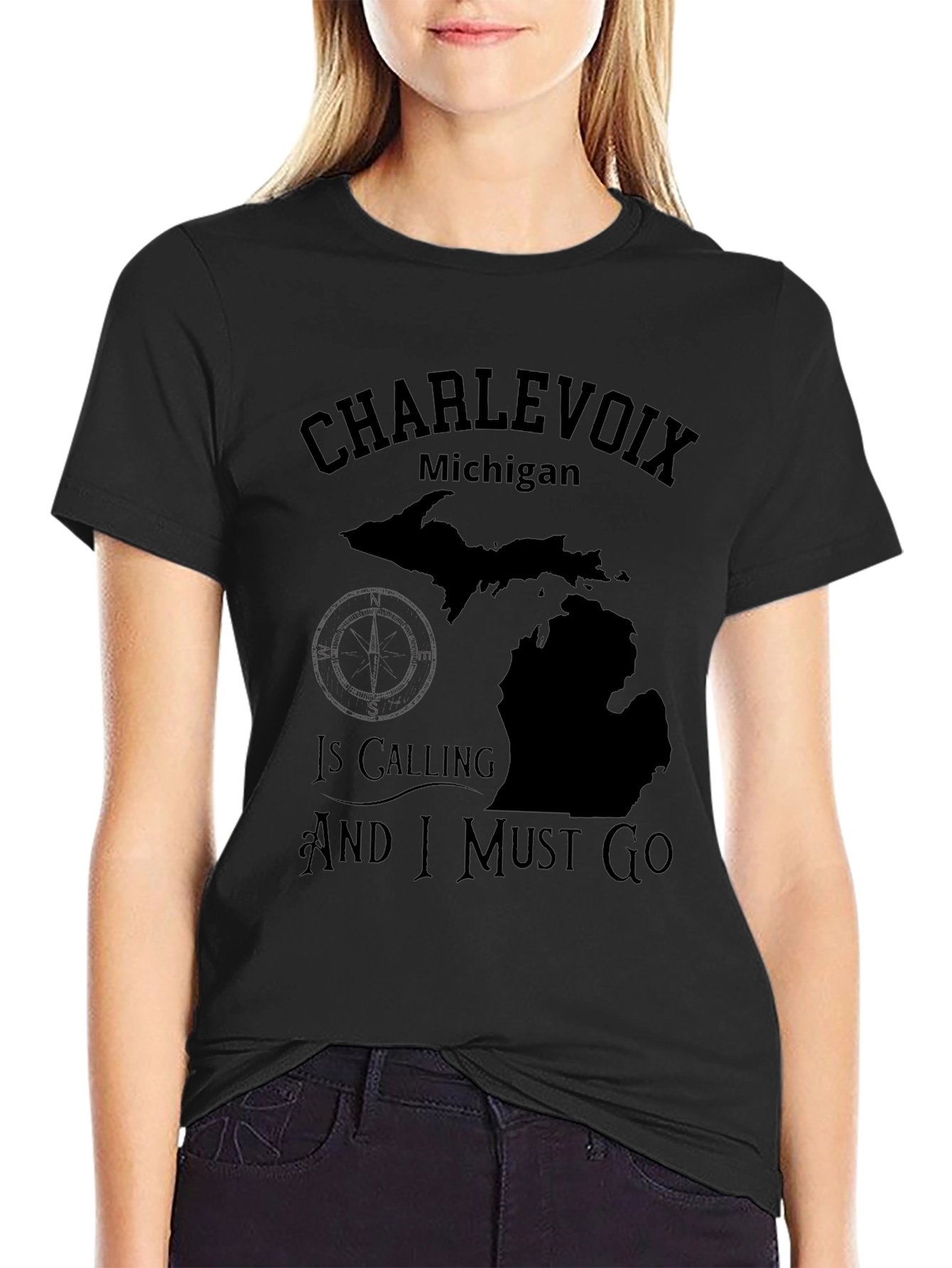 Charlevoix Michigan Calling T-Shirt