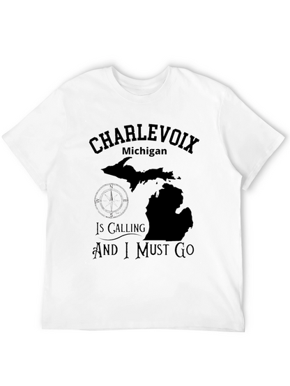 Charlevoix Michigan Calling T-Shirt