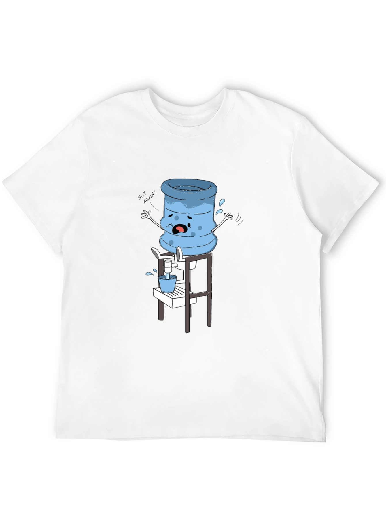 Funny Water Cooler Cartoon T-Shirt
