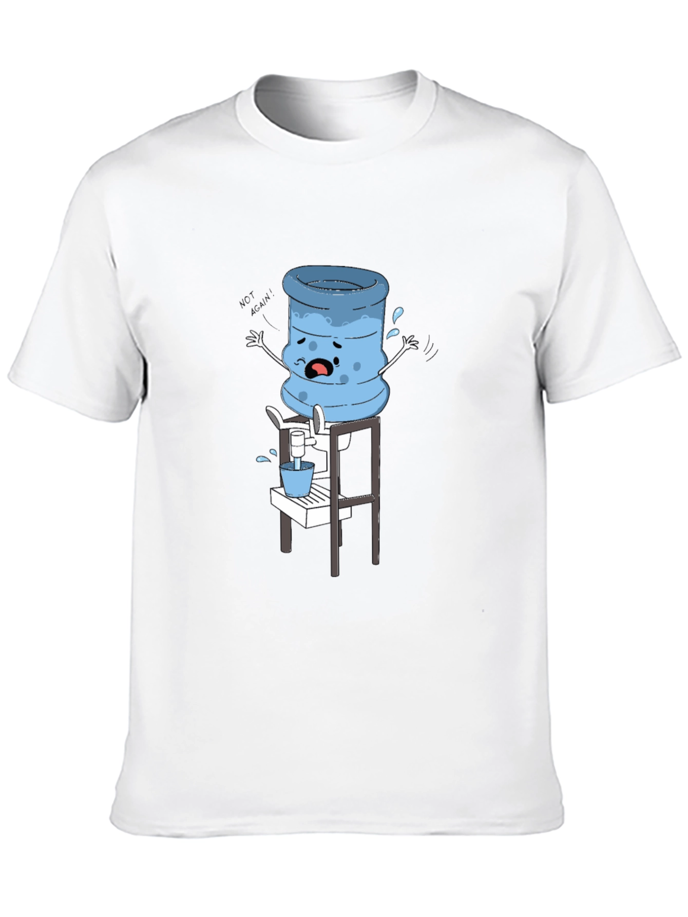 Funny Water Cooler Cartoon T-Shirt
