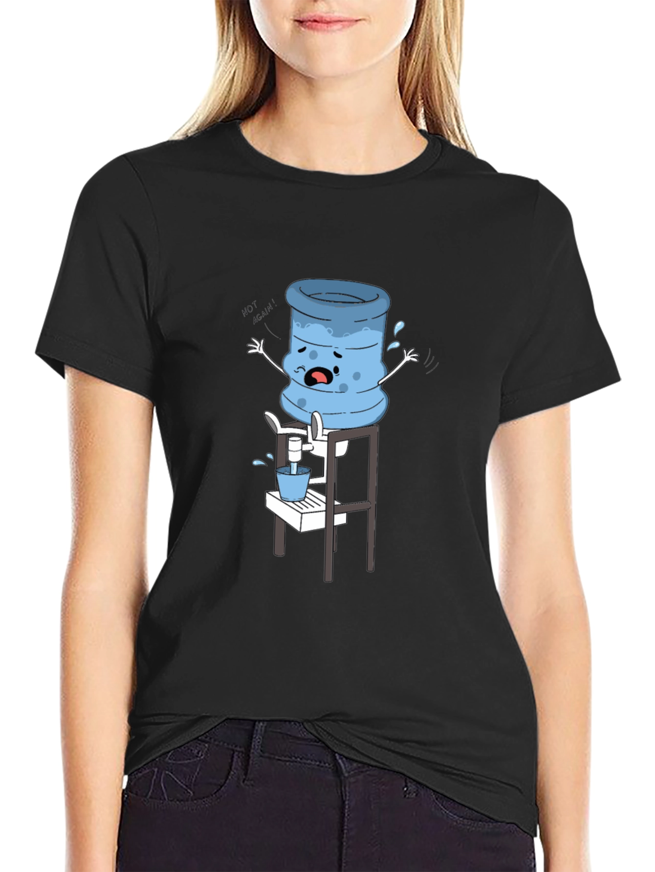 Funny Water Cooler Cartoon T-Shirt