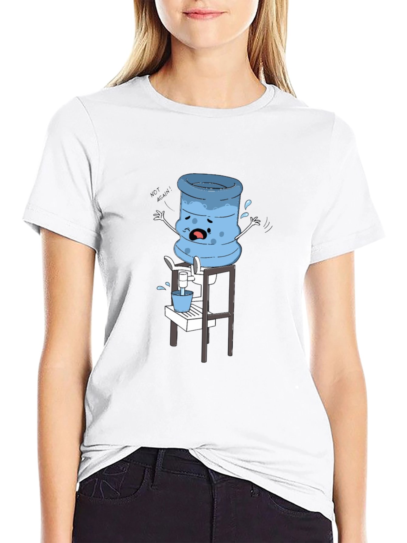 Funny Water Cooler Cartoon T-Shirt