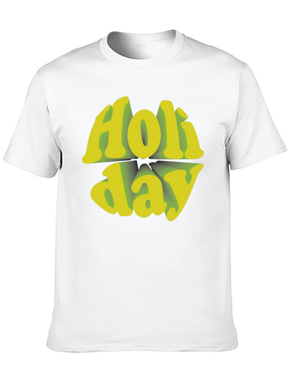 Holiday Graphic Tee - Retro Style Black T-Shirt