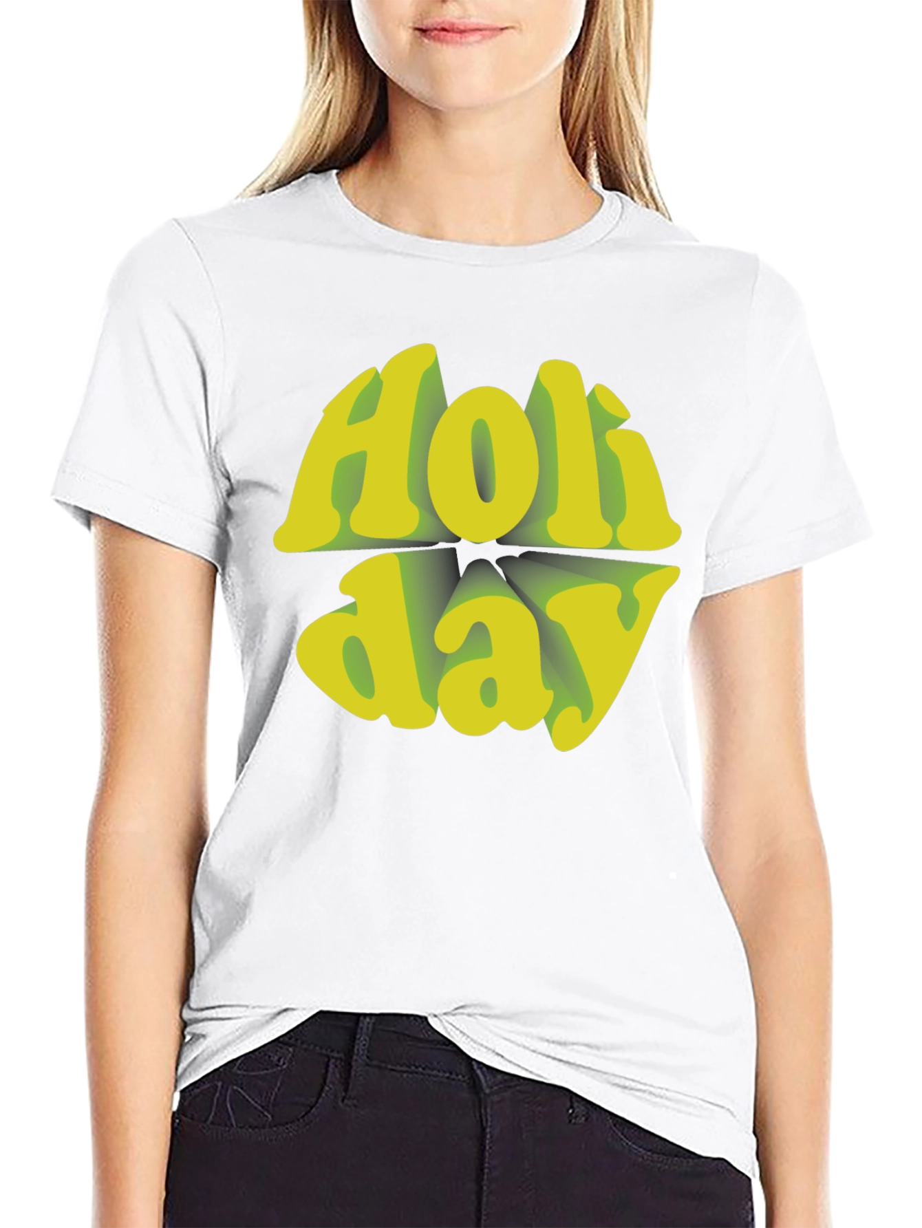 Holiday Graphic Tee - Retro Style Black T-Shirt