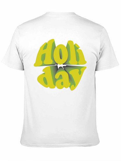 Holiday Graphic Tee - Retro Style Black T-Shirt