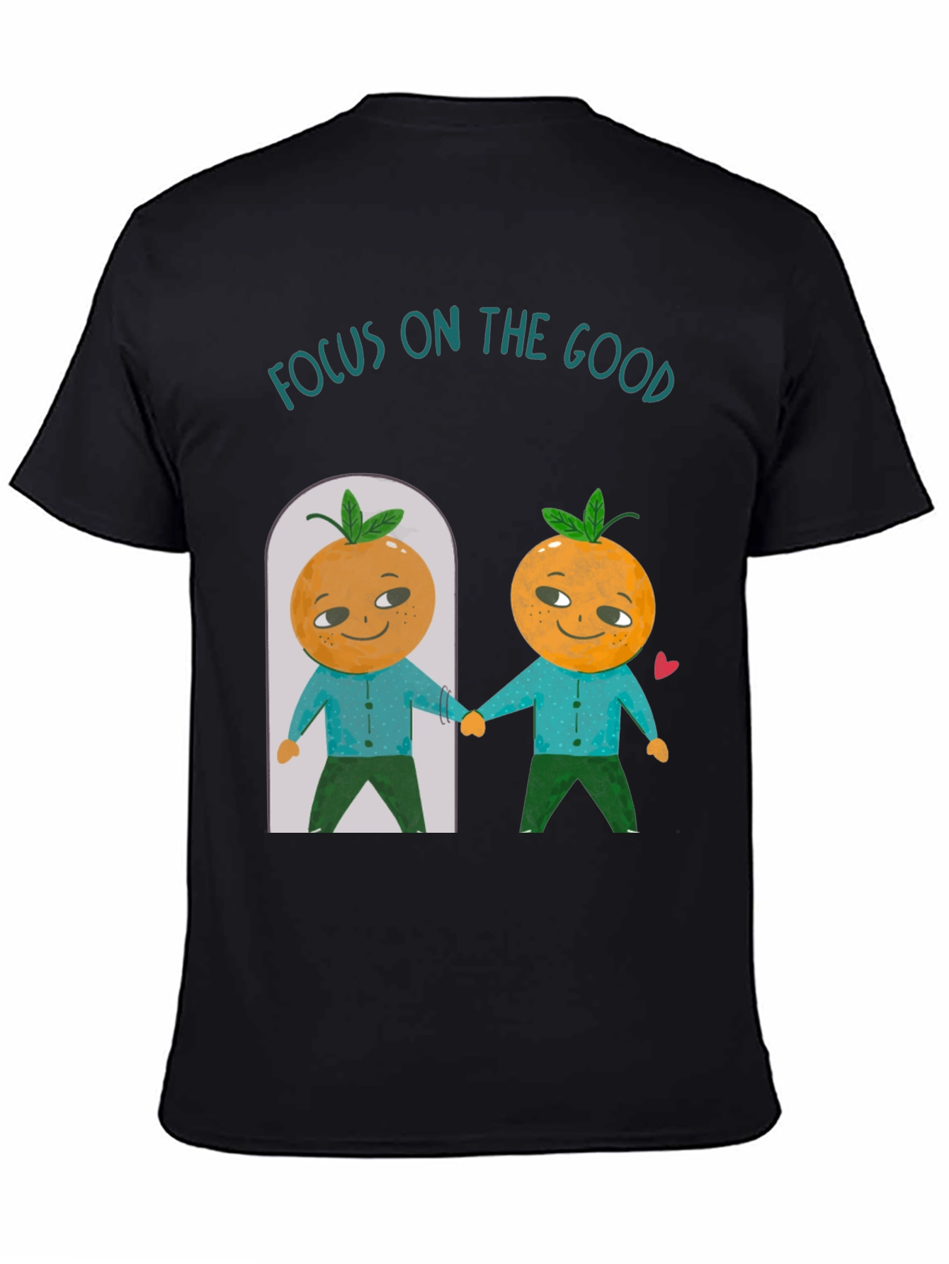 Focus On The Good Orange Graphic T-Shirt