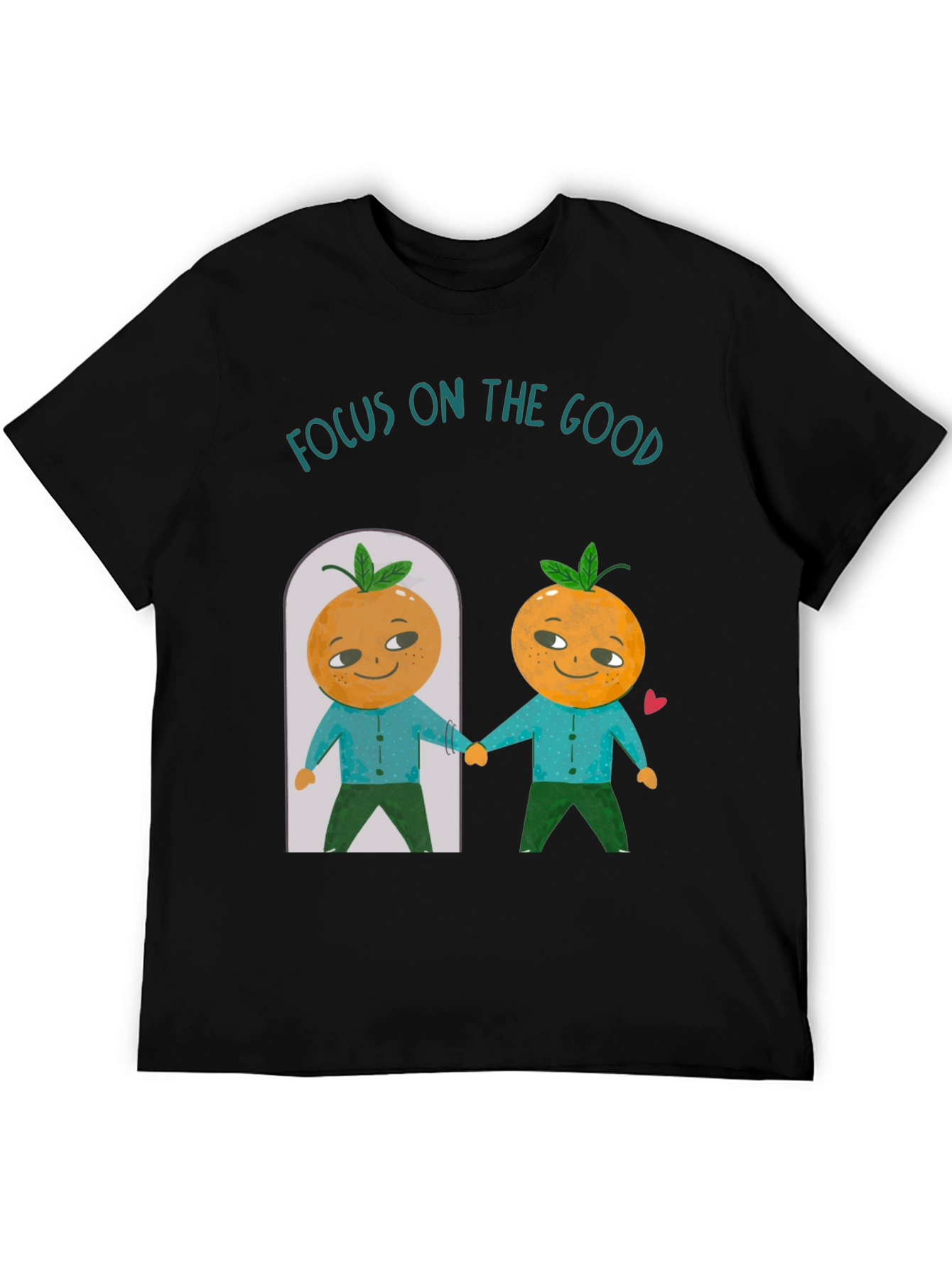 Focus On The Good Orange Graphic T-Shirt