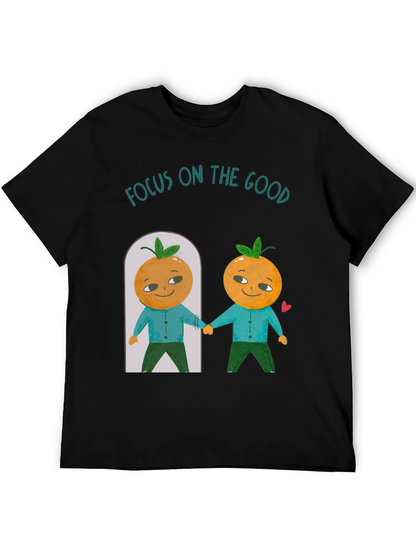 Focus On The Good Orange Graphic T-Shirt