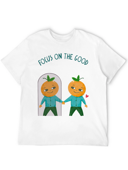 Focus On The Good Orange Graphic T-Shirt