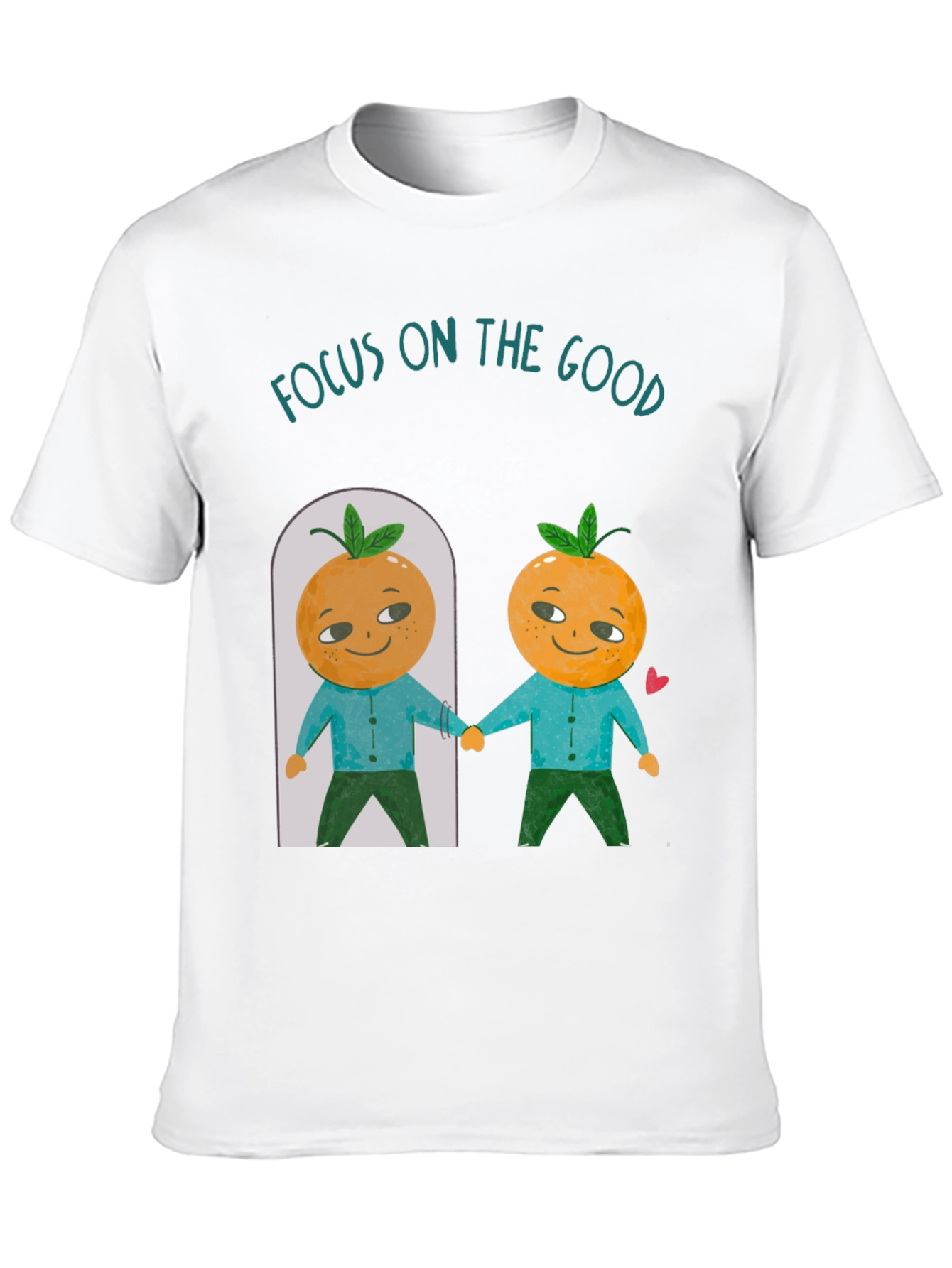 Focus On The Good Orange Graphic T-Shirt