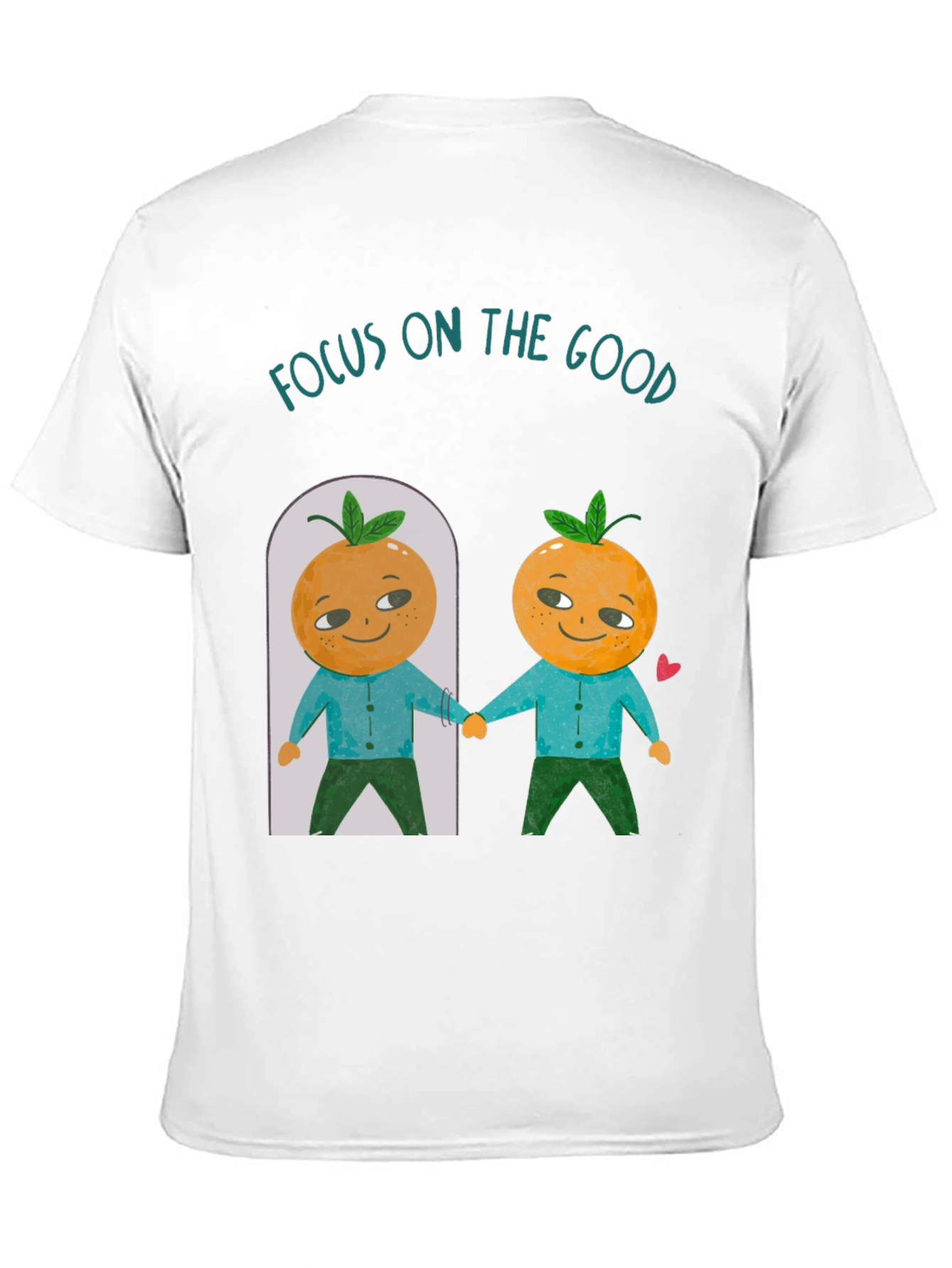 Focus On The Good Orange Graphic T-Shirt