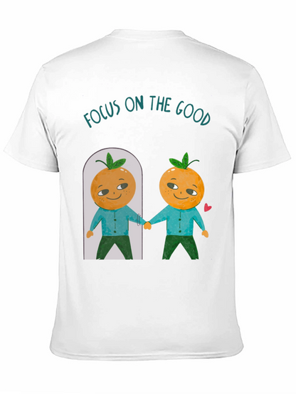 Focus On The Good Orange Graphic T-Shirt