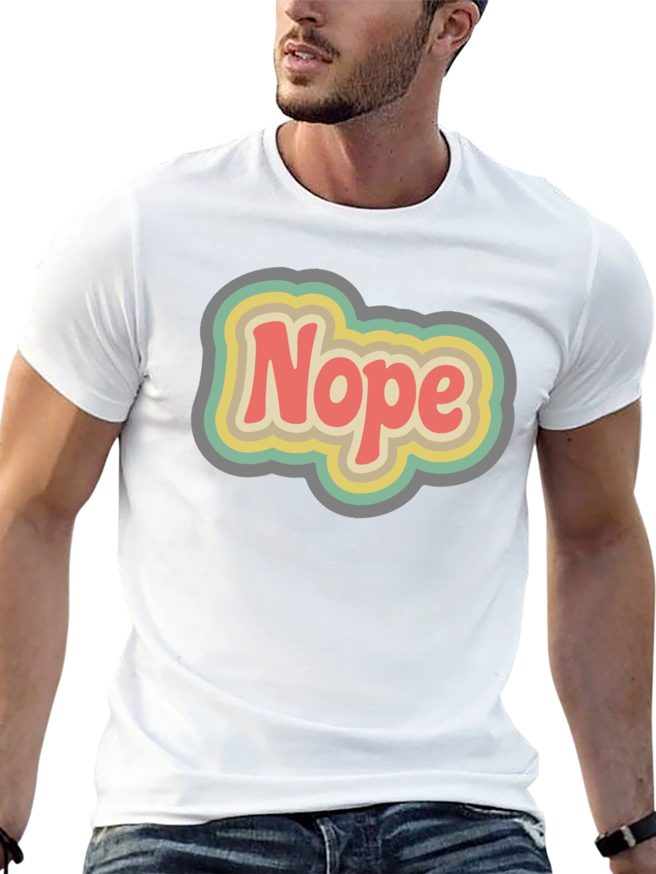 Retro Nope Graphic T-Shirt - Unisex Cotton Tee
