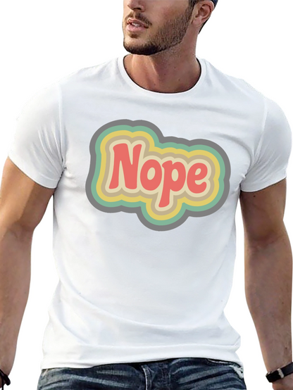 Retro Nope Graphic T-Shirt - Unisex Cotton Tee