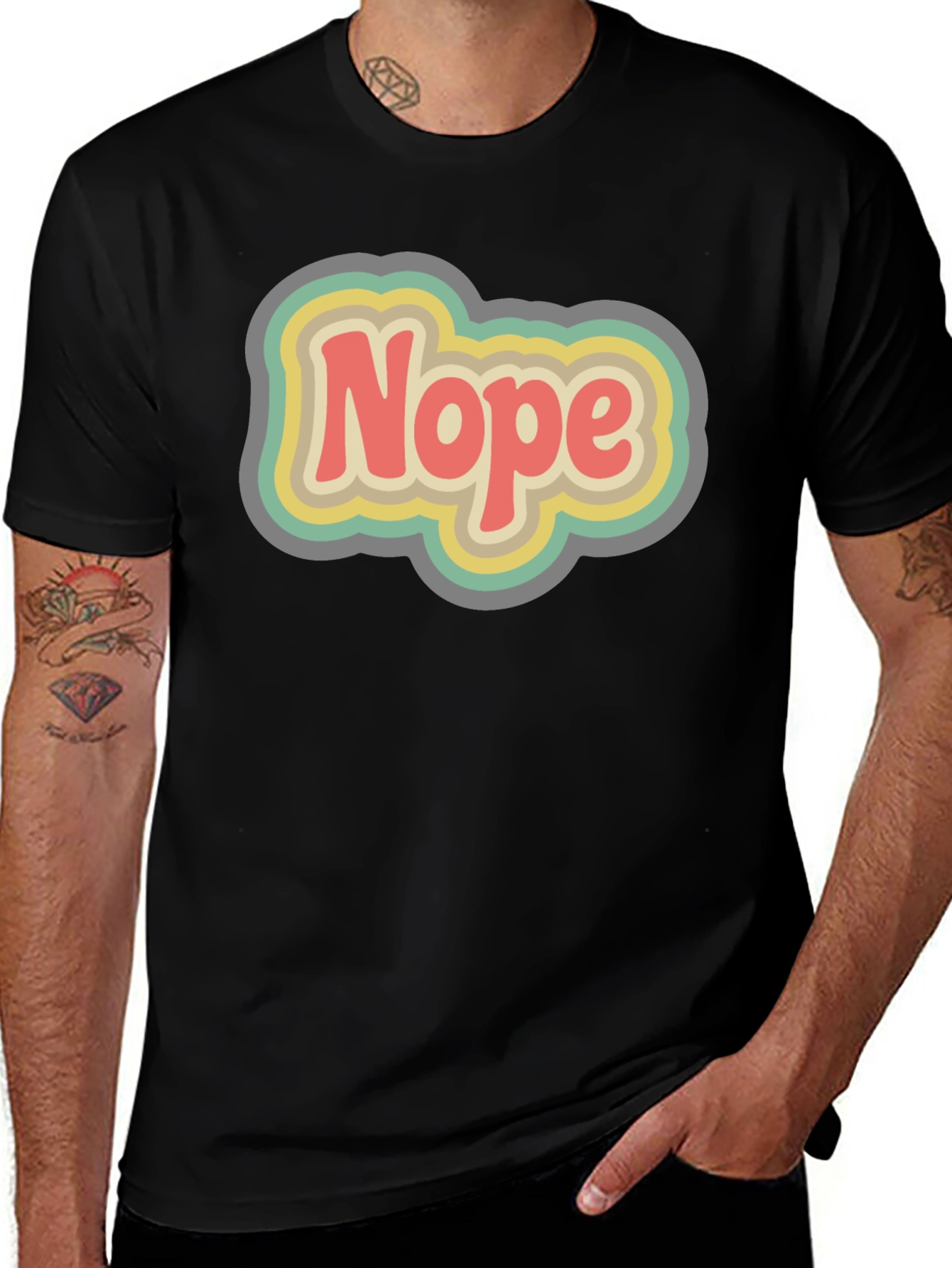 Retro Nope Graphic T-Shirt - Unisex Cotton Tee