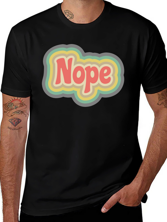 Retro Nope Graphic T-Shirt - Unisex Cotton Tee