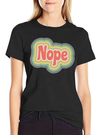 Retro Nope Graphic T-Shirt - Unisex Cotton Tee