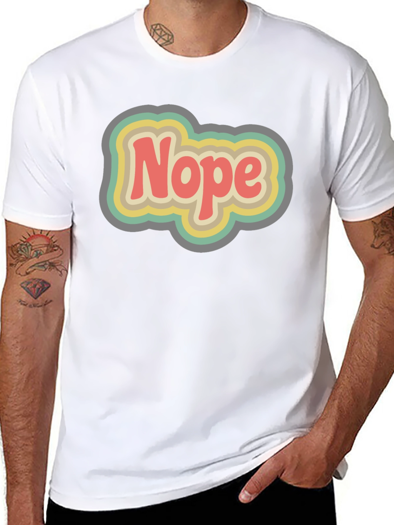 Retro Nope Graphic T-Shirt - Unisex Cotton Tee