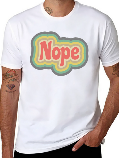 Retro Nope Graphic T-Shirt - Unisex Cotton Tee