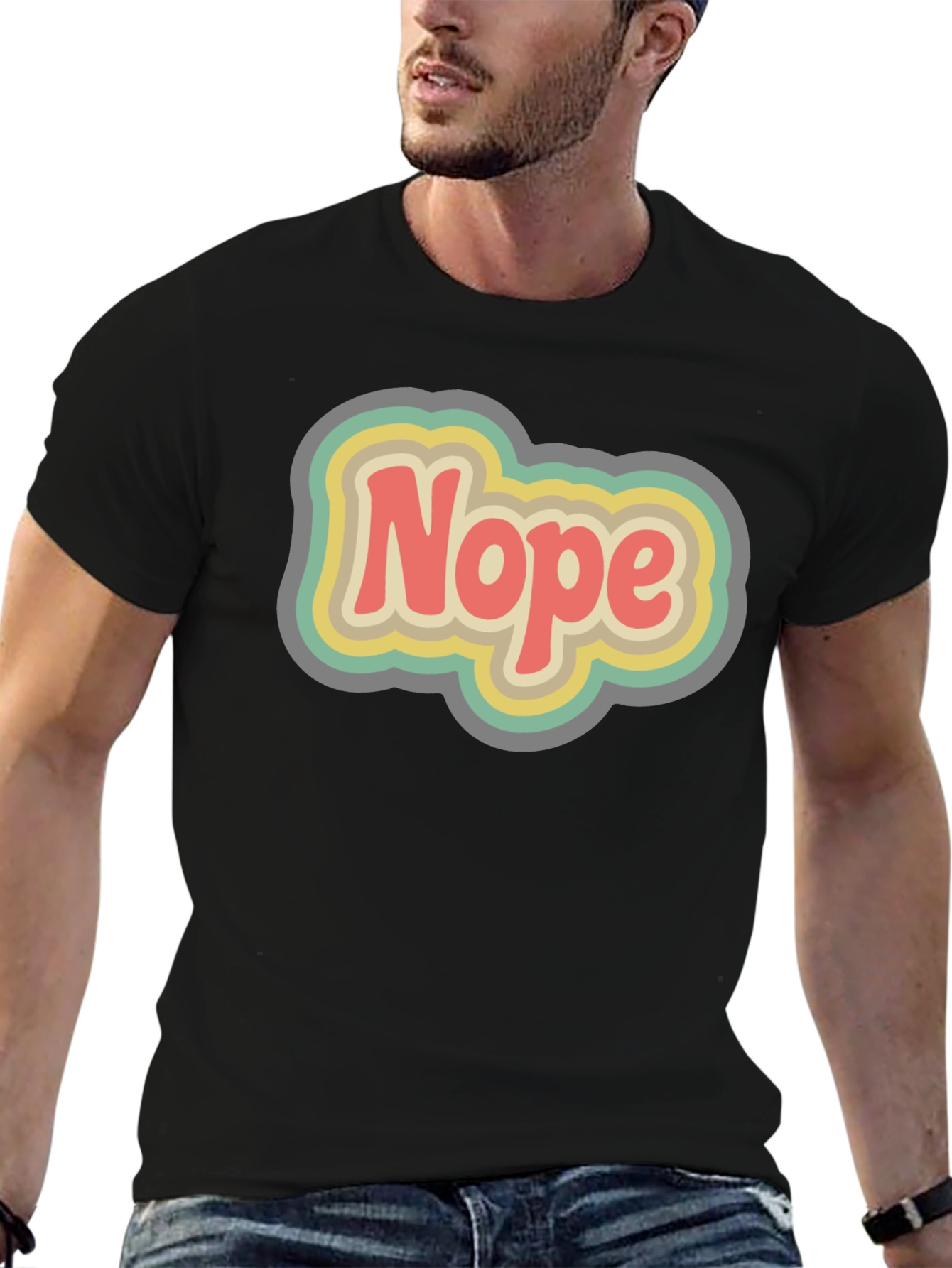 Retro Nope Graphic T-Shirt - Unisex Cotton Tee