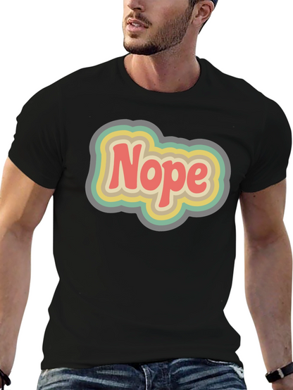 Retro Nope Graphic T-Shirt - Unisex Cotton Tee
