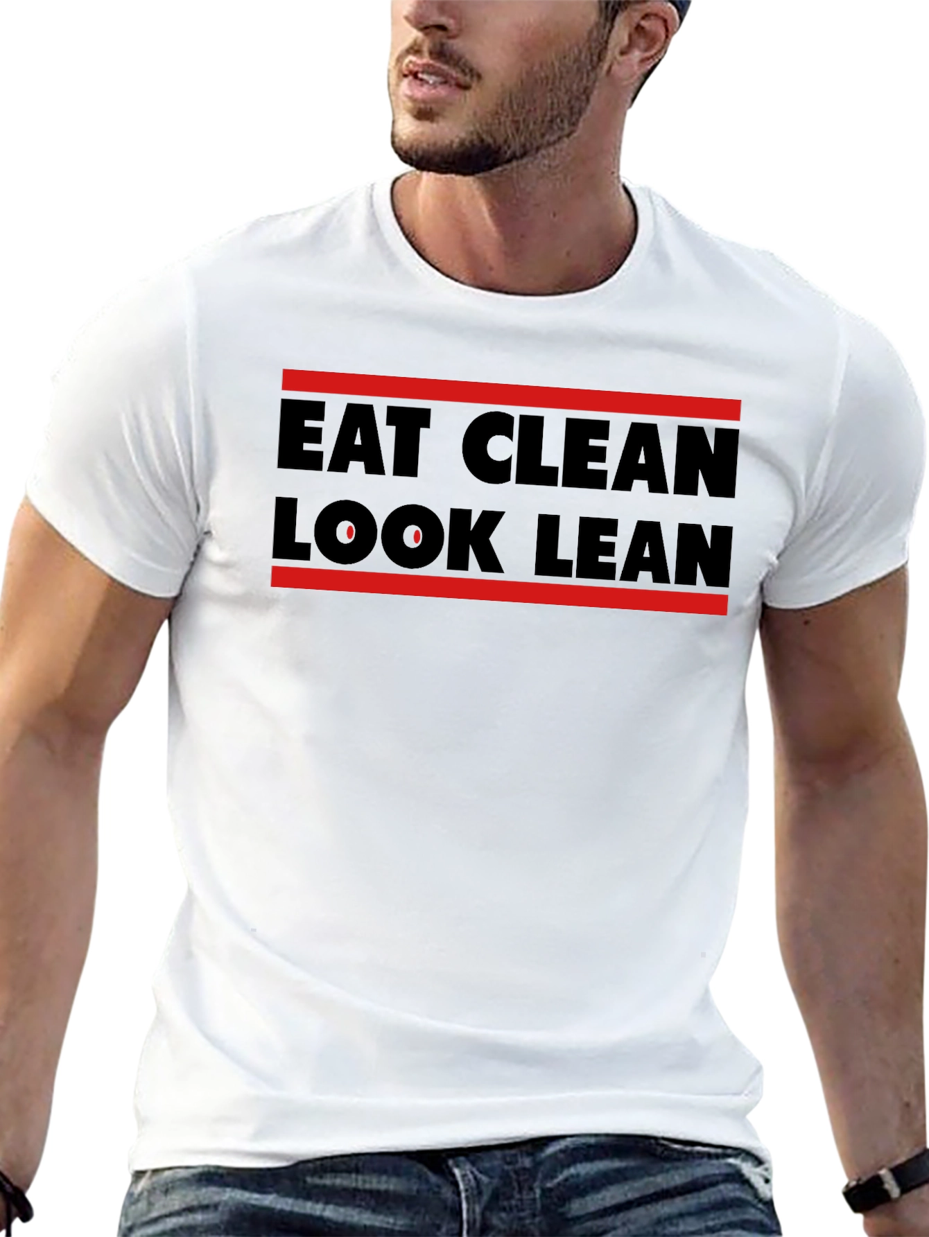 Eat Clean Look Lean Graphic T-Shirt