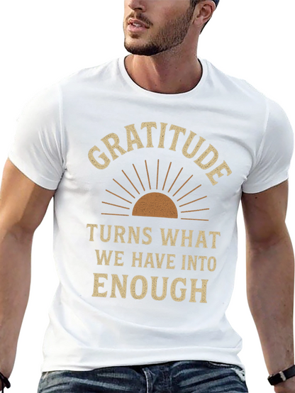 Gratitude Graphic Tee - Motivational T-Shirt