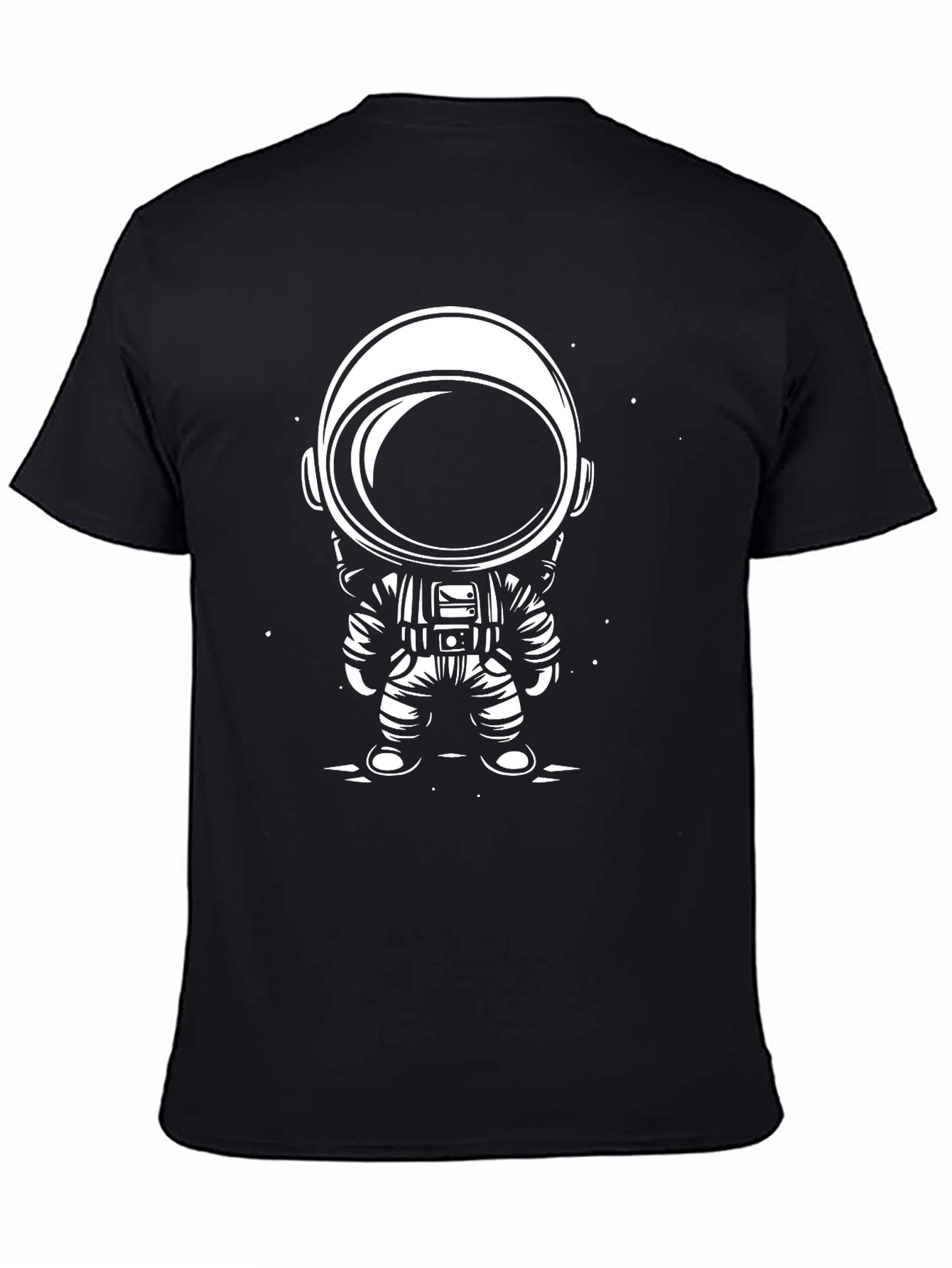 Cool Astronaut Graphic Black T-Shirt