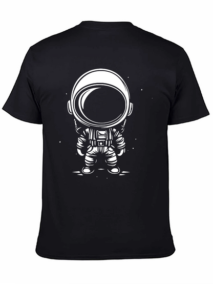 Cool Astronaut Graphic Black T-Shirt