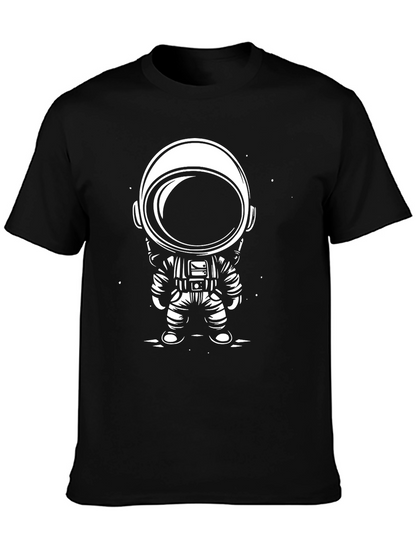 Cool Astronaut Graphic Black T-Shirt