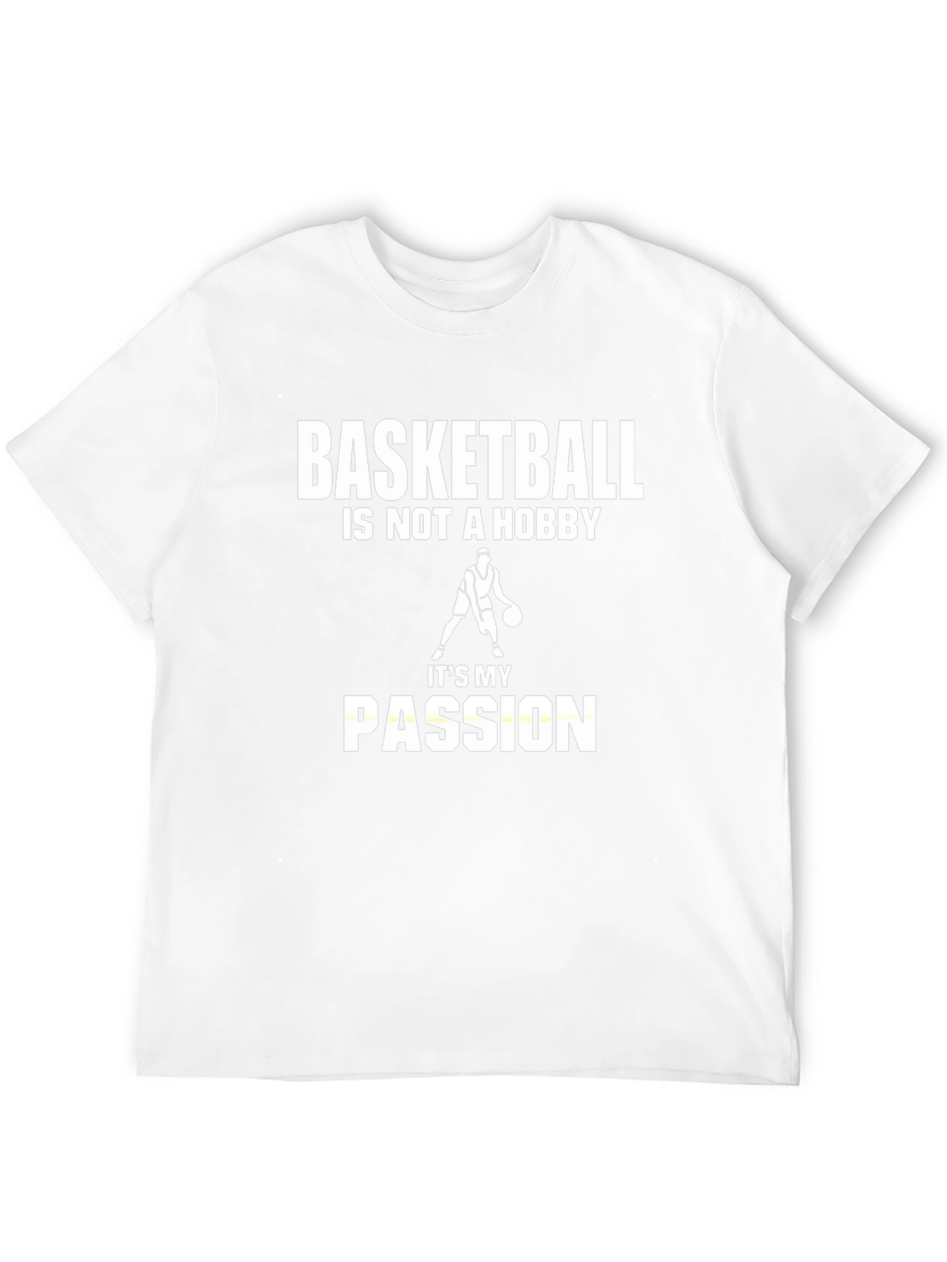 Basketball Passion Graphic Tee - Black Cotton T-Shirt