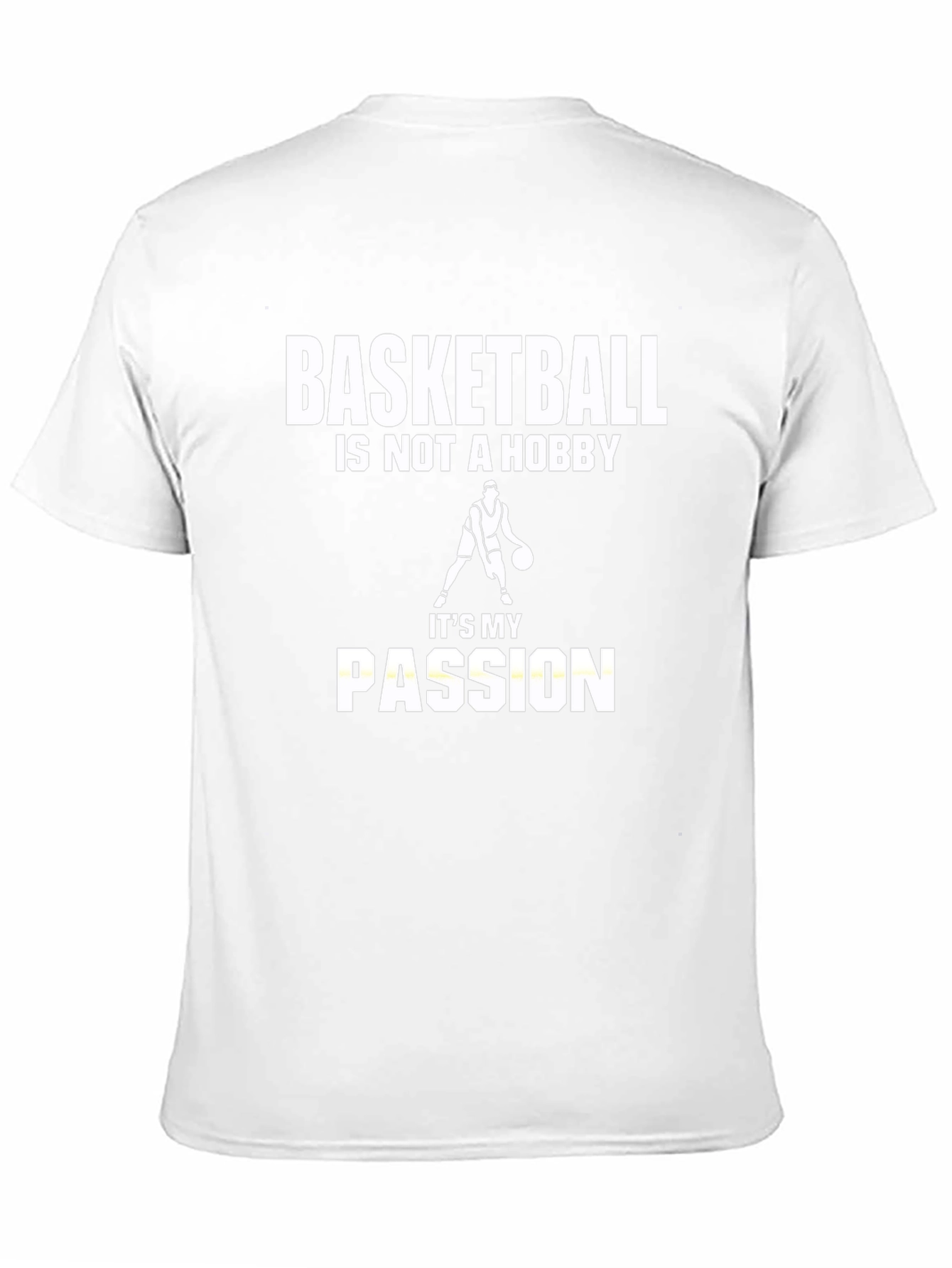 Basketball Passion Graphic Tee - Black Cotton T-Shirt