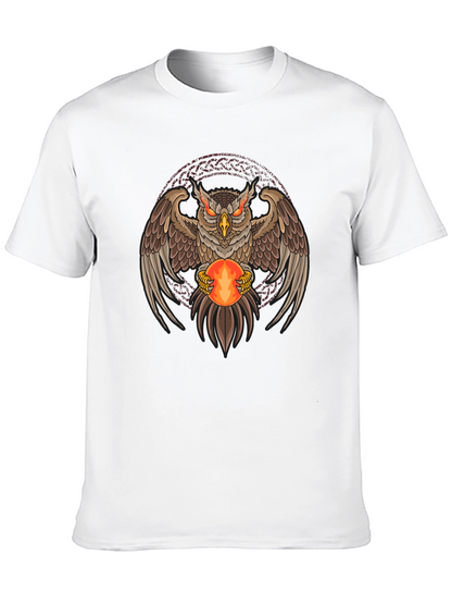 Mystic Owl Graphic Tee - Dark Style