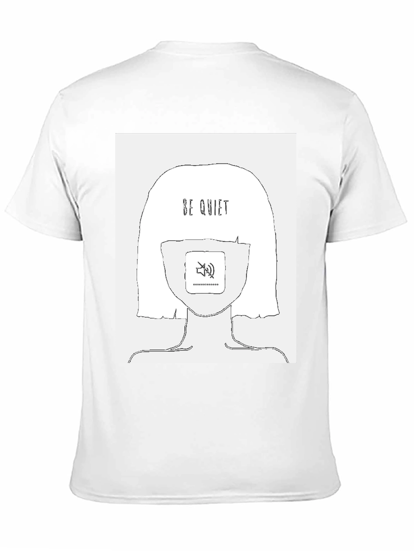 Be Quiet Graphic Tee - Stylish Unisex Black T-Shirt