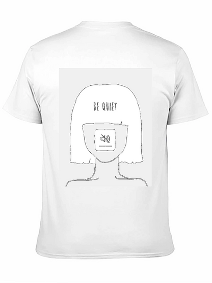 Be Quiet Graphic Tee - Stylish Unisex Black T-Shirt