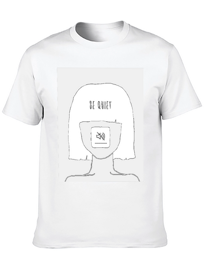 Be Quiet Graphic Tee - Stylish Unisex Black T-Shirt