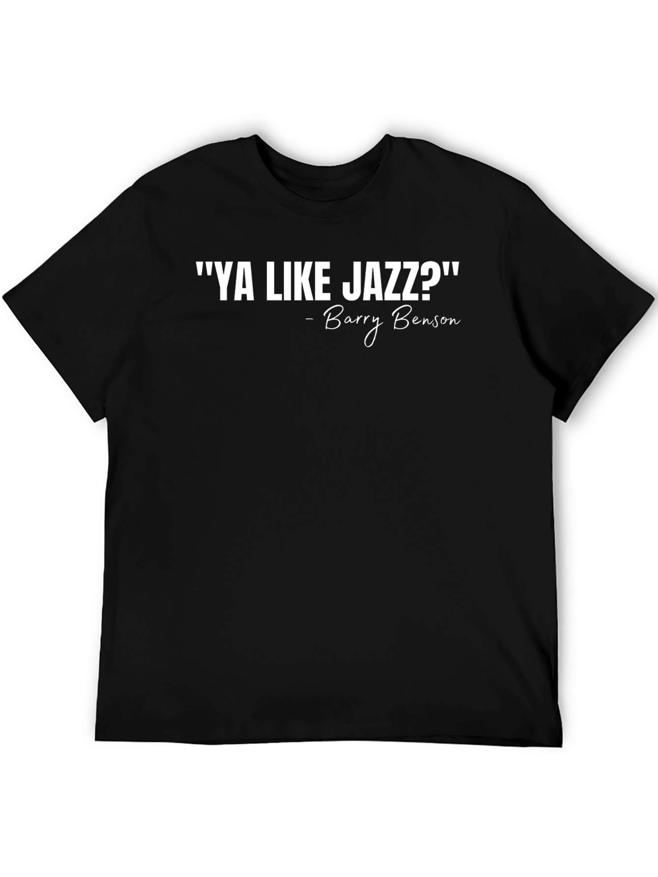 Ya Like Jazz Barry Benson Black Graphic Tee