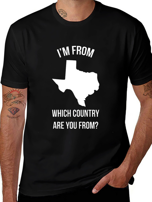 Texas Pride Graphic T-Shirt -  Im From Texas!