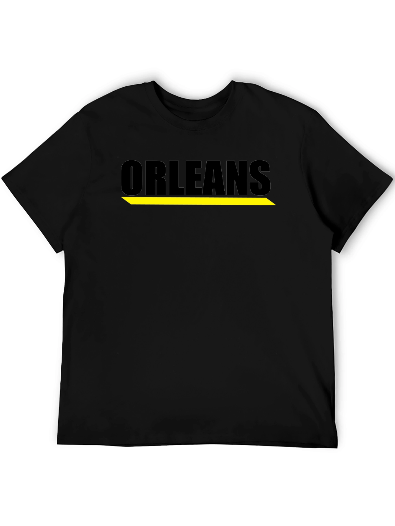 Orleans Graphic Tee - Black Cotton Comfort