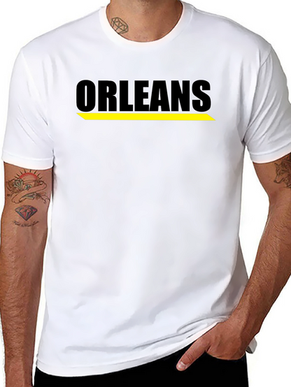 Orleans Graphic Tee - Black Cotton Comfort