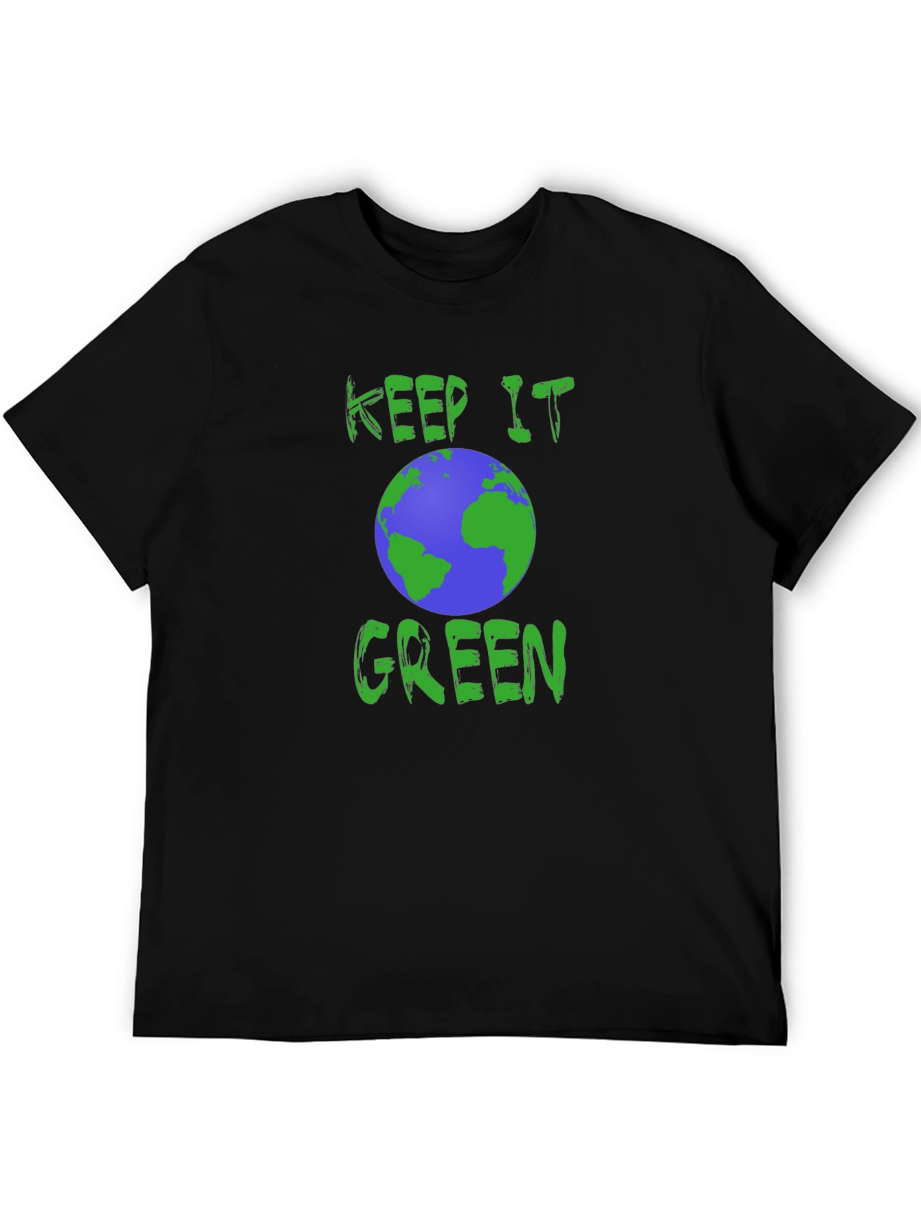 Keep It Green Earth Graphic Tee - Eco-Friendly Design
