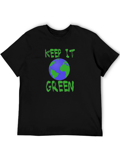 Keep It Green Earth Graphic Tee - Eco-Friendly Design