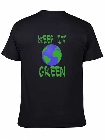 Keep It Green Earth Graphic Tee - Eco-Friendly Design
