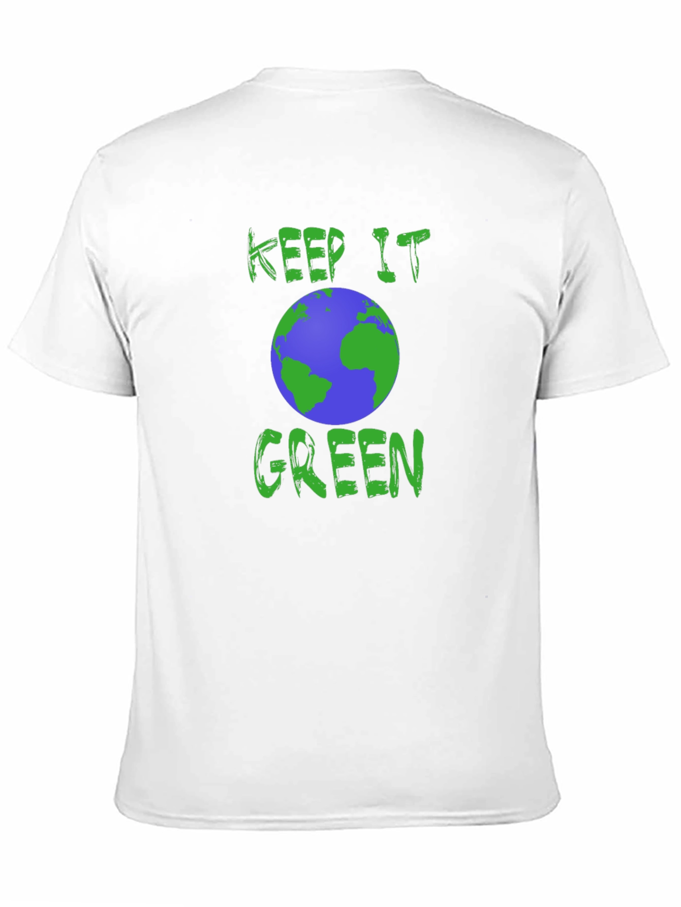Keep It Green Earth Graphic Tee - Eco-Friendly Design