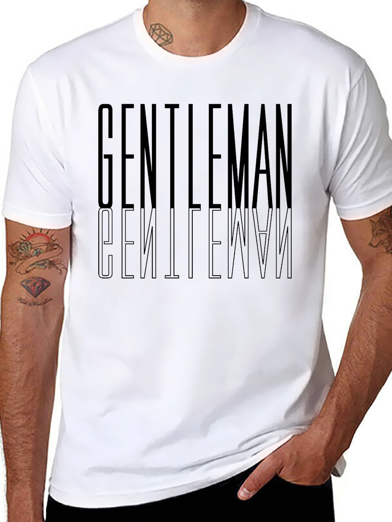 Gentleman Graphic Tee - Soft & Stylish