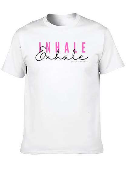 Inhale Exhale Graphic Tee - Stylish Comfort