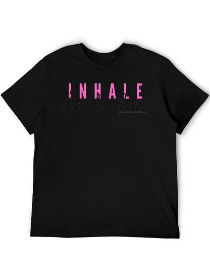 Inhale Exhale Graphic Tee - Stylish Comfort